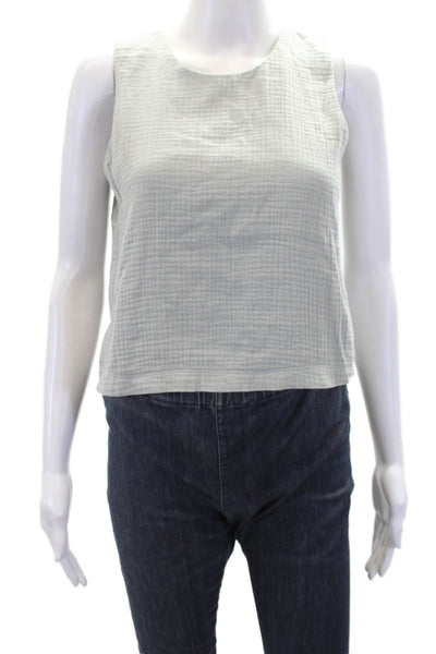 Z Supply Womens Cotton Sleeveless V-neck Lined Tank Top Green Size XS