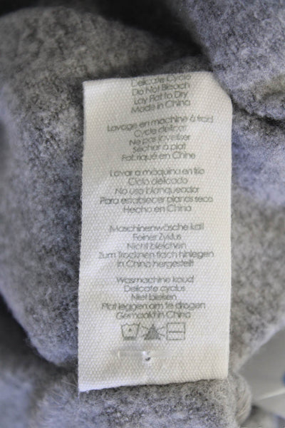 PJ Salvage Women's Hood Long Sleeves Tapered Hem Sweatshirt Gray Size L