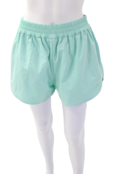 PE Nation Women's Athletic Pull-On Running Shorts Turquise Size M