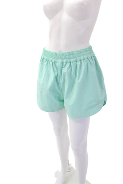 PE Nation Women's Athletic Pull-On Running Shorts Turquise Size M