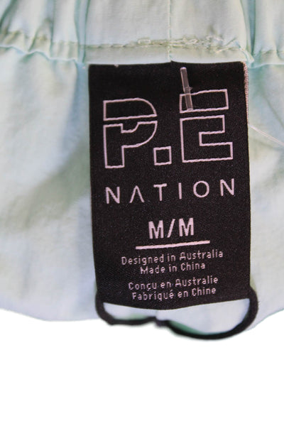 PE Nation Women's Athletic Pull-On Running Shorts Turquise Size M