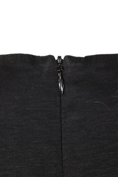 Helmut Lang Womens Back Zip Sleeveless Scoop Neck Shift Dress Black Size Small