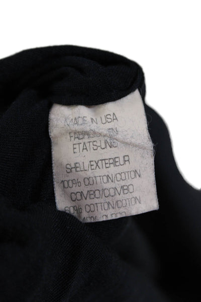 Helmut Lang Womens Back Zip Sleeveless Scoop Neck Shift Dress Black Size Small
