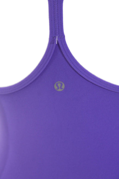 Lululemon Womens Stretch Spaghetti Strap Racer Back Tank Top Purple Size 4