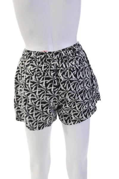 Vineyard Vines Women's Elastic Waist Tassel Pull-On Casual Shorts Black Size XS