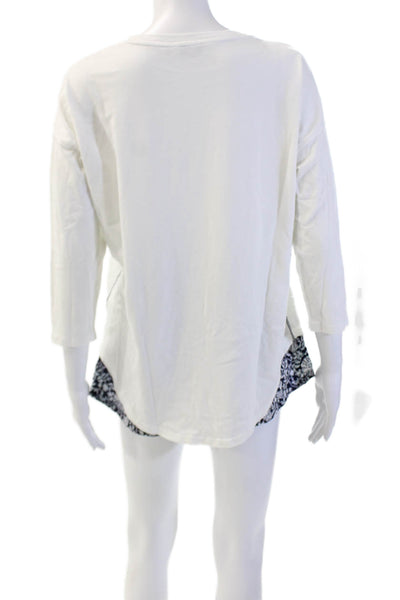 Vineyard Vines Women's Long Sleeves Crewneck Two Piece Shorts Set White Size XS