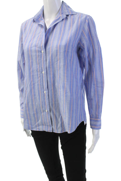 Grayson Women's Long Sleeves Button Down Multicolor Striped Shirt Size 1