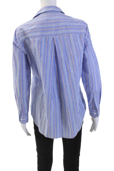 Grayson Women's Long Sleeves Button Down Multicolor Striped Shirt Size 1