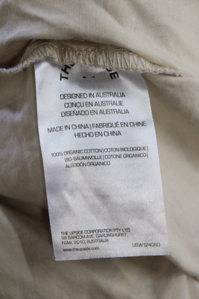 The Upside Women's Drawstring Waist Straight Leg Cargo Pants Camouflage Size S