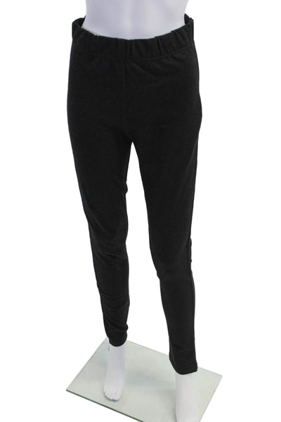 L.K. Bennett Womens Pull On High Rise Skinny Leg Pants Black Cotton Size 4