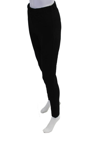 L.K. Bennett Womens Pull On High Rise Skinny Leg Pants Black Cotton Size 4