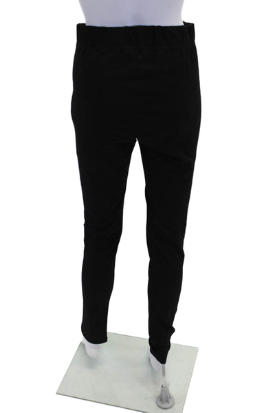 L.K. Bennett Womens Pull On High Rise Skinny Leg Pants Black Cotton Size 4