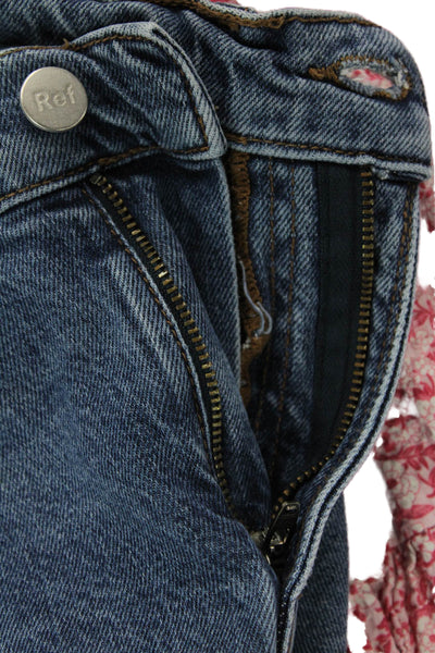 Reformation Jeans Womens Denim Five Pocket Mid-Rise Skinny Jeans Blue Size 25
