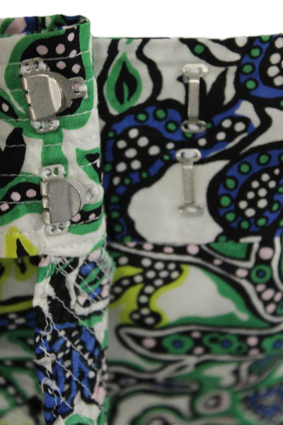 A.L.C. Womens Cotton + Silk Blend Abstract Print Wrap Skirt Multicolor Size 4