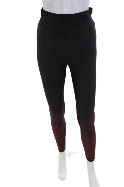 Ultracor Womens Lined Spandex Graphic Printed Fitted Leggings Black Size S