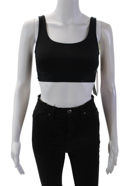 PE Nation Womens Backcheck Adjustable Straps Sports Bra Black Size XS