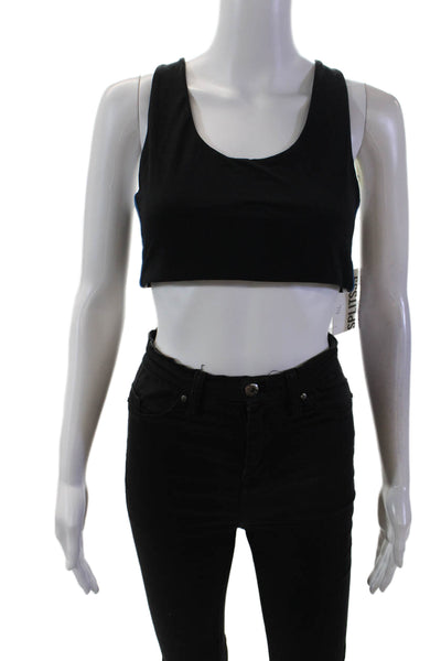 Splits59 Womens Activewear Ella Airweight Stretch Sports Bra Black Size L