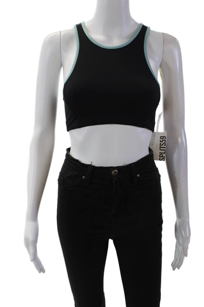 Splits59 Womens Activewear Blake Rigor Racerback Sports Bra Black Size L
