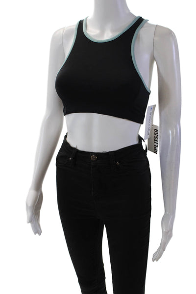 Splits59 Womens Activewear Blake Rigor Racerback Sports Bra Black Size L