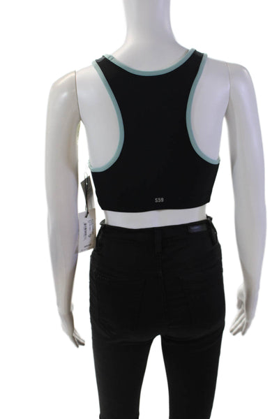 Splits59 Womens Activewear Blake Rigor Racerback Sports Bra Black Size L