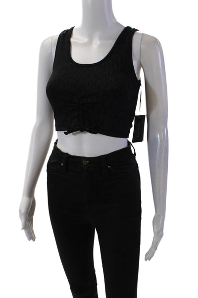 PE Nation Womens Activewear Backcheck Adjustable Straps Sports Bra Green Size XS