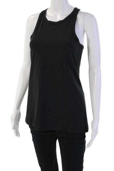 Lululemon Womens Soft Knit Scoop Neck Racerback Tank Top Black Size 8
