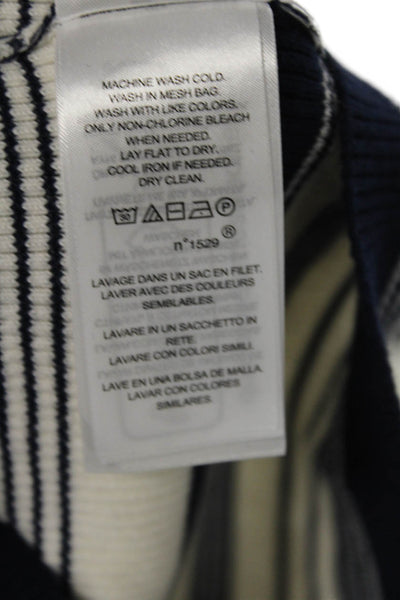 Lauren Ralph Lauren Womens Cotton Striped Mid-Calf Bodycon Skirt White Size XXS