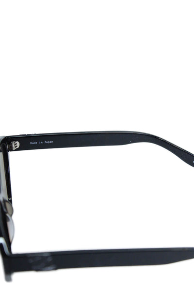 Westward Leaning Womens Oval Cats Eye Sunglasses Black Plastic