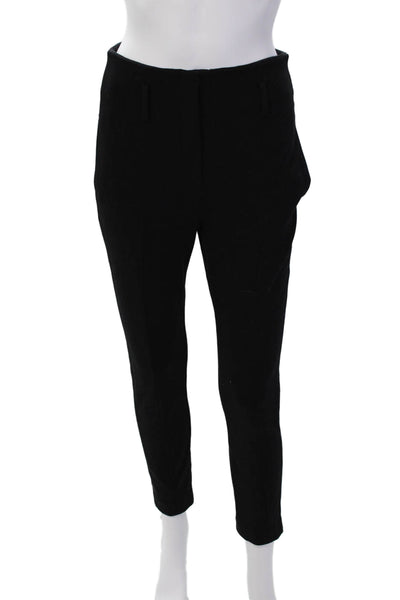 Theory Womens Zip Pleated Lined Straight Leg Dress Pants Black Size 04