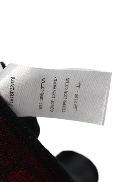 Opening Ceremony Womens Cotton Elasticated Short Sleeve T Shirt Black Size XS