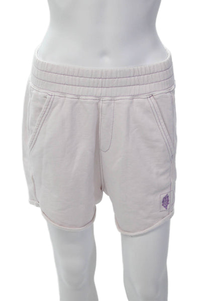 FP Movement Women's Elastic Waist Pocket Pull-On Casual Shorts Purple Size XS