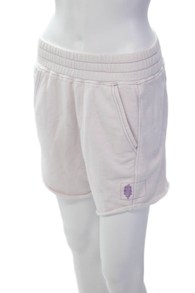 FP Movement Women's Elastic Waist Pocket Pull-On Casual Shorts Purple Size XS