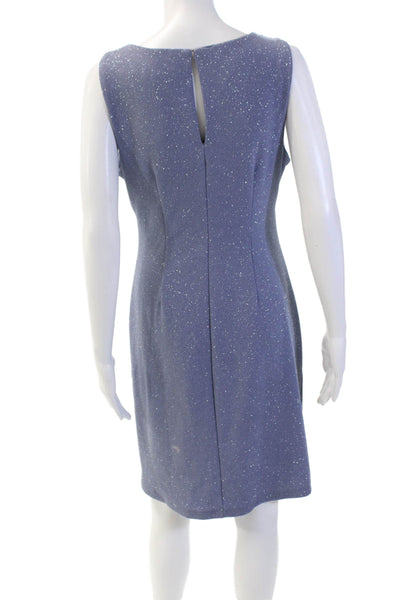 SLNY Womens Boat Neck Sleeveless Knee Length Pencil Dress Set Blue Size 8P