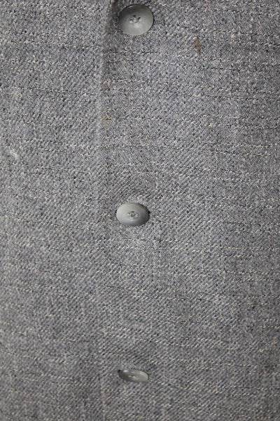 John W. Nordstrom Mens Wool Three Button Notched Collar Suit Jacket Gray Size 42