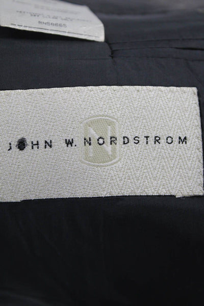 John W. Nordstrom Mens Wool Three Button Notched Collar Suit Jacket Gray Size 42