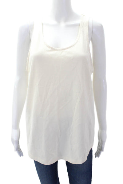 The Upside Women's Scoop Neck Sleeveless Workout Tank Top Beige Size M