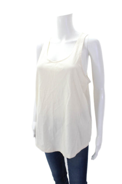 The Upside Women's Scoop Neck Sleeveless Workout Tank Top Beige Size M