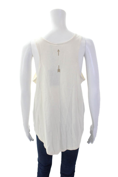 The Upside Women's Scoop Neck Sleeveless Workout Tank Top Beige Size M