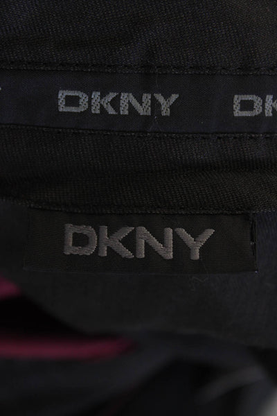 DKNY Mens Creased Mid Rise Straight Leg Dress Pants Ruby Red Size 33