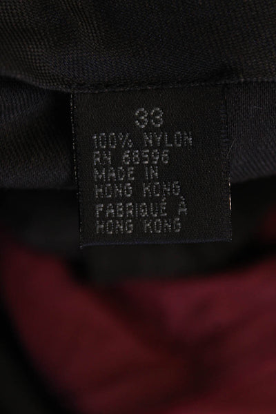 DKNY Mens Creased Mid Rise Straight Leg Dress Pants Ruby Red Size 33