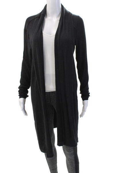 Athleta Womens Pull On Athletic Leggings Sweater Set Black Grey Size Small