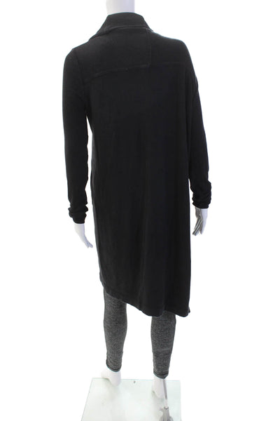 Athleta Womens Pull On Athletic Leggings Sweater Set Black Grey Size Small