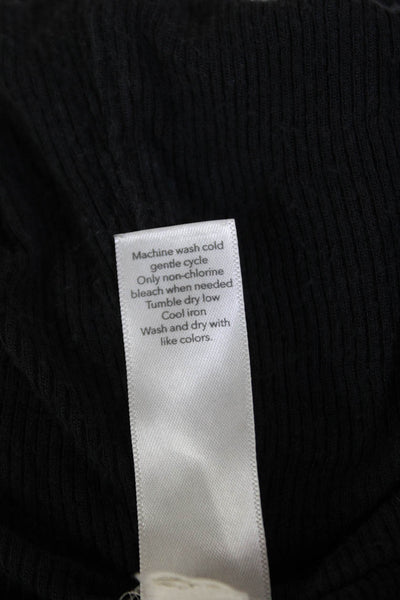 Athleta Womens Pull On Athletic Leggings Sweater Set Black Grey Size Small