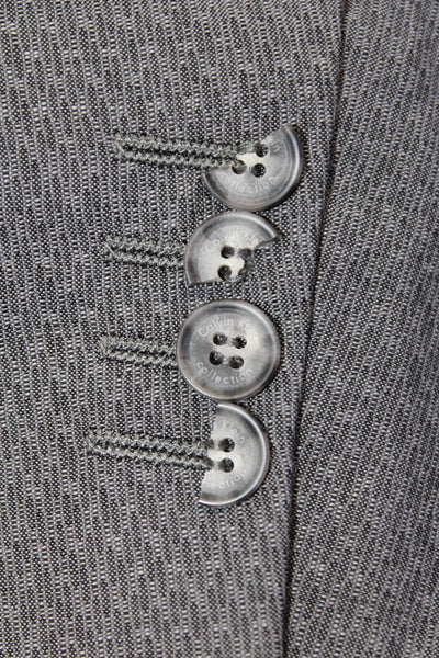 Calvin Klein Collection Mens Wool Long Sleeve Collared Blazer Gray Size 40