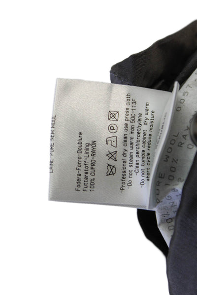 Calvin Klein Collection Mens Wool Long Sleeve Collared Blazer Gray Size 40