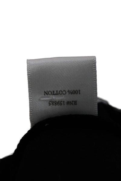 Bobi Los Angeles Womens Sleeveless Ruched Dress Black Cotton Size Small