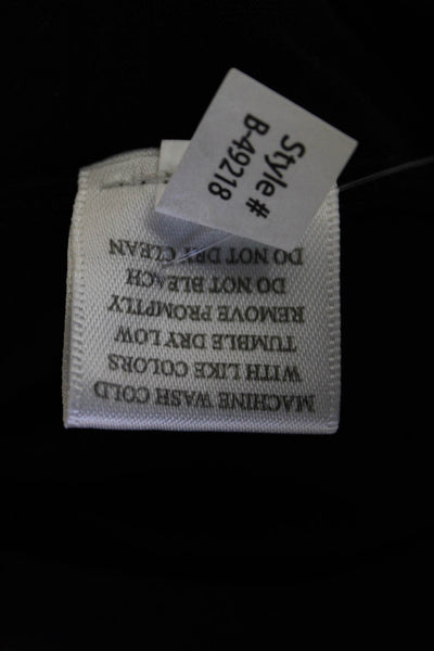 Bobi Los Angeles Womens Sleeveless Ruched Dress Black Cotton Size Small