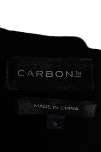 Carbon38 Womens Sleeveless Crew Neck Pullover Tank Top Black Size Small