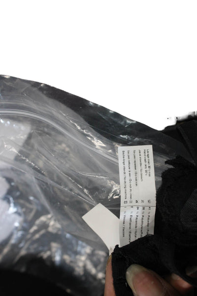 Simone Perele Womens Embroidered Under Wire Plunge Bra Black Size 34A