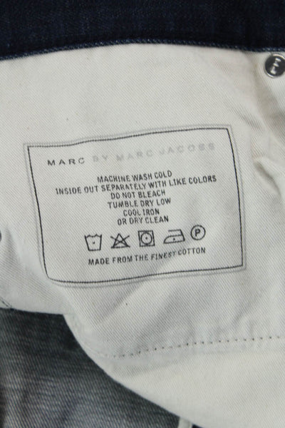 Marc By Marc Jacobs Womens Cotton Zip Button Denim Jeans Blue Size EUR 34